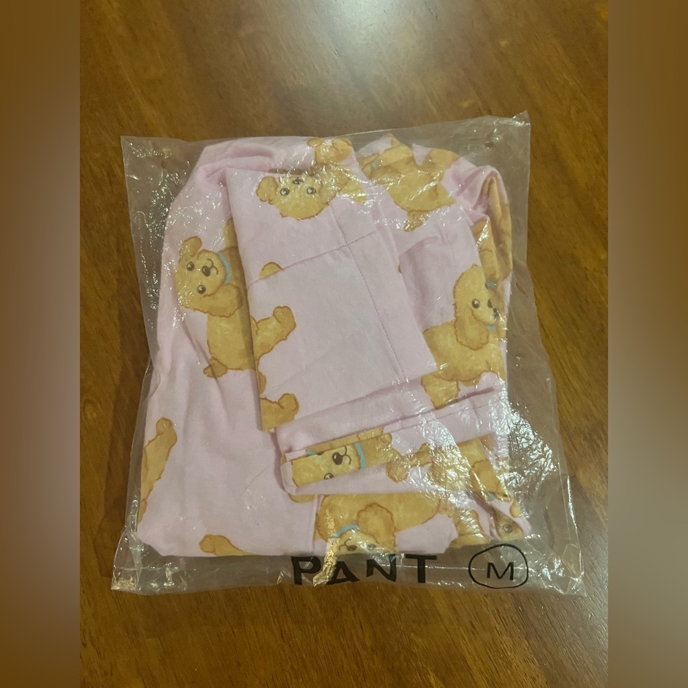 💗🐕 Peter Alexander Pink PJ Pants 🐕💗 Fluffy Dog Bottoms Size Medium (12) BNWT - Picture 6 of 7